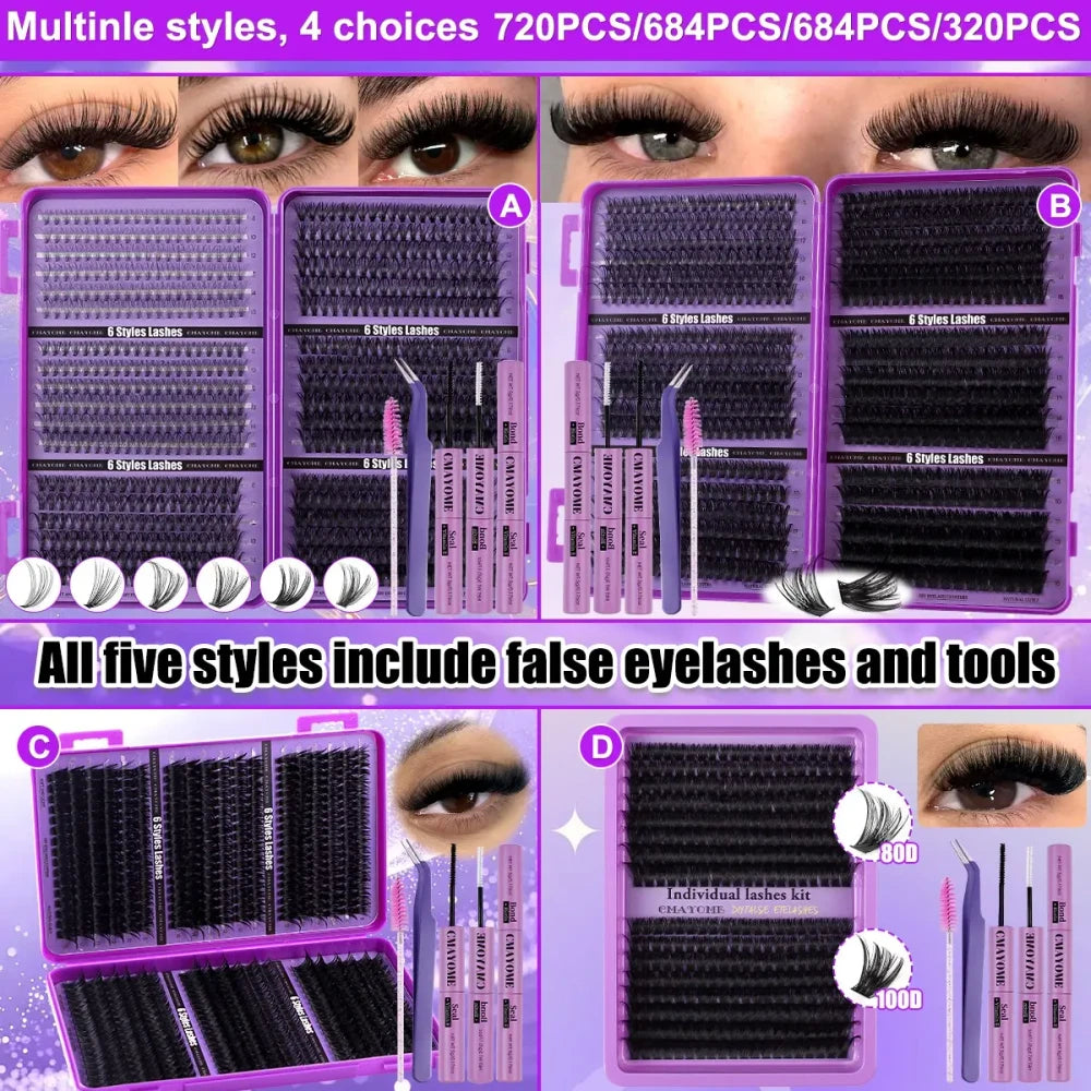 Natural Soft Eyelash Extension Kit